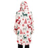 Snuggs Blanket Hoodie White Deer Christmas